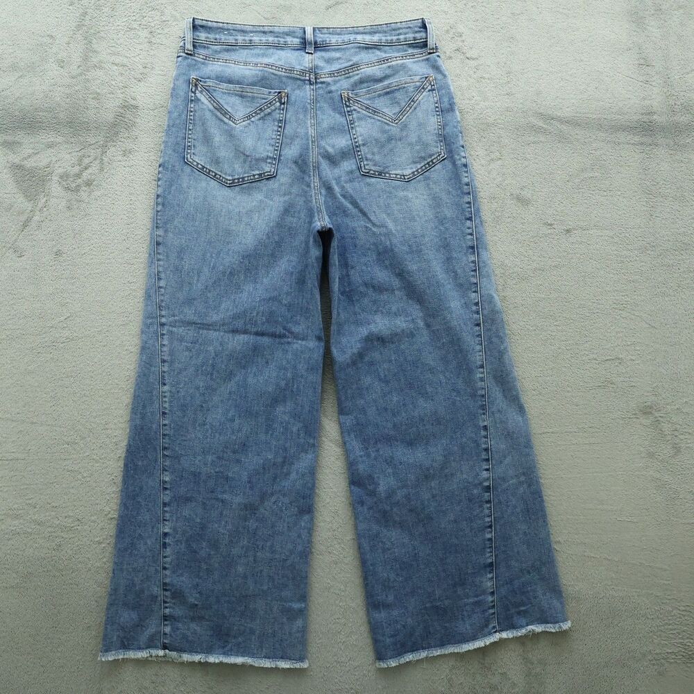 Chico's Jeans Womens Size 2R US-12R High-Rise Slimming Wide-Leg Denim 29" Inseam - Picture 13 of 16
